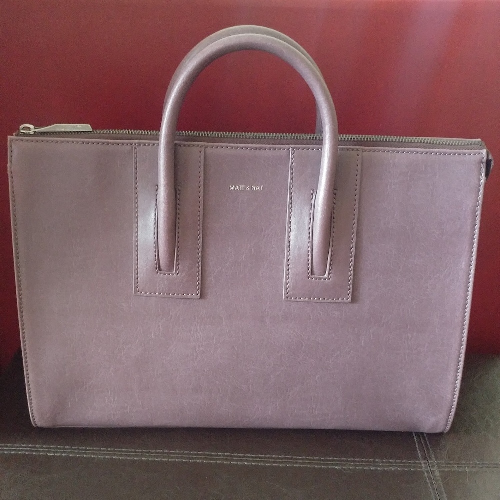 Matt & Nat Tacoma large satchel in Fig